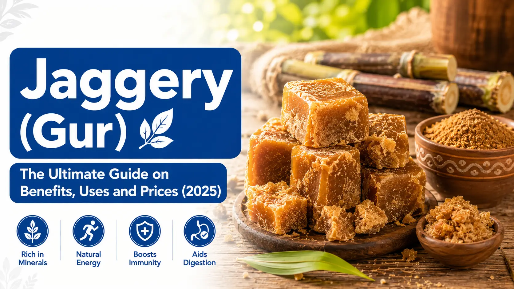 Jaggery (Gur): The Ultimate Guide on Benefits, Uses and Prices (2025)